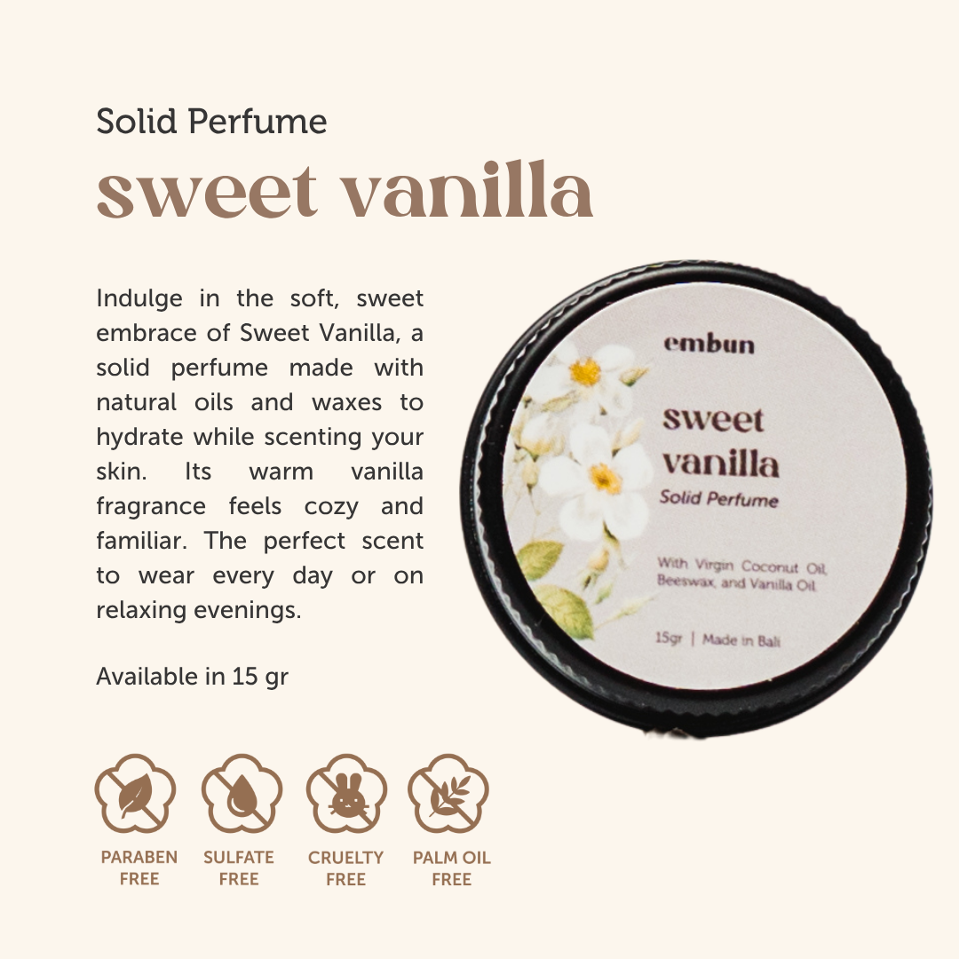 Solid Perfume Sweet Vanilla 15 gr
