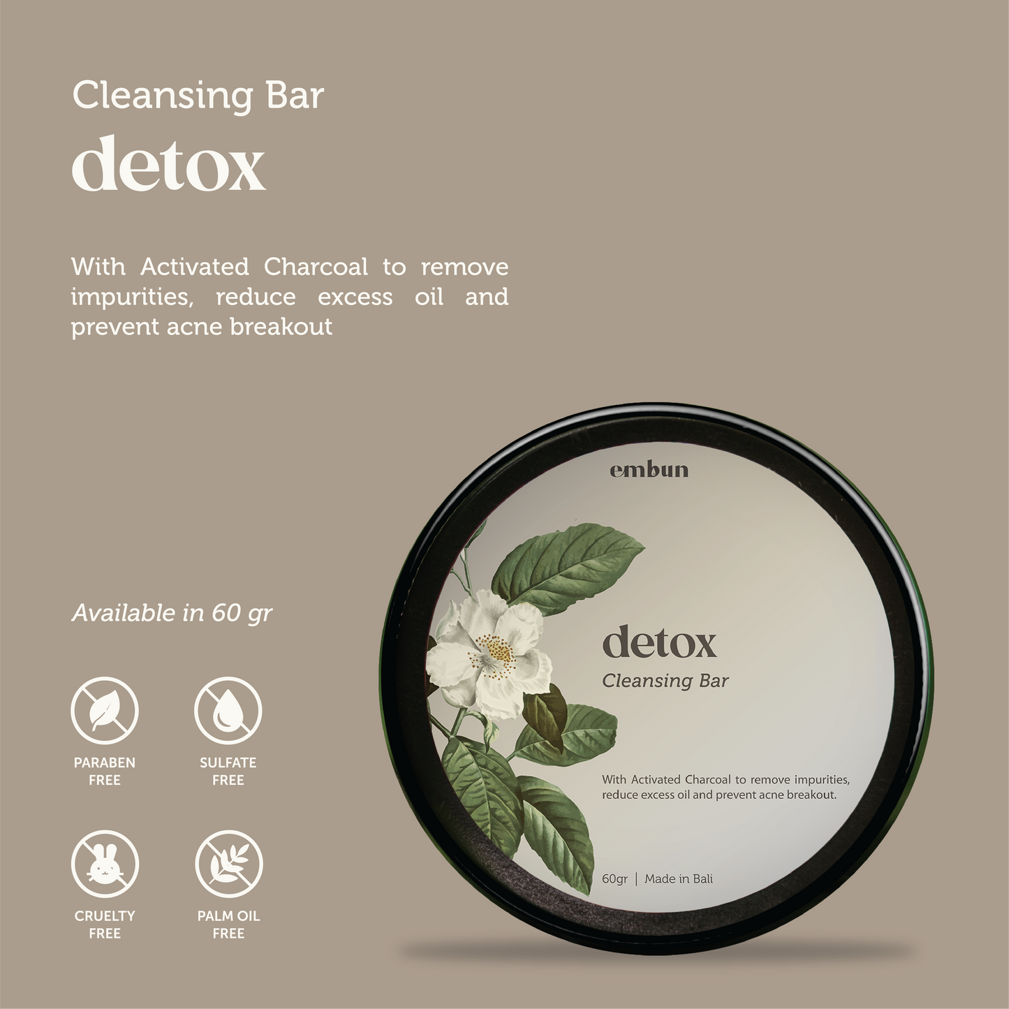 Cleansing Bar Detox 60 gr