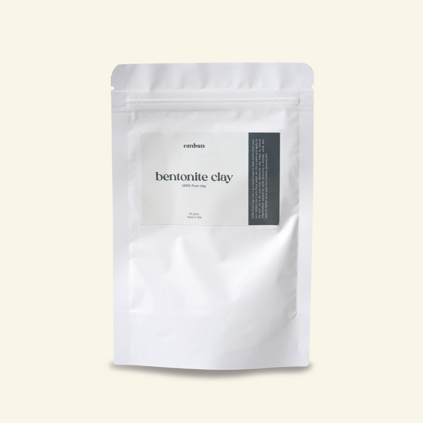 Facial Mask Bentonite Clay 60 gram