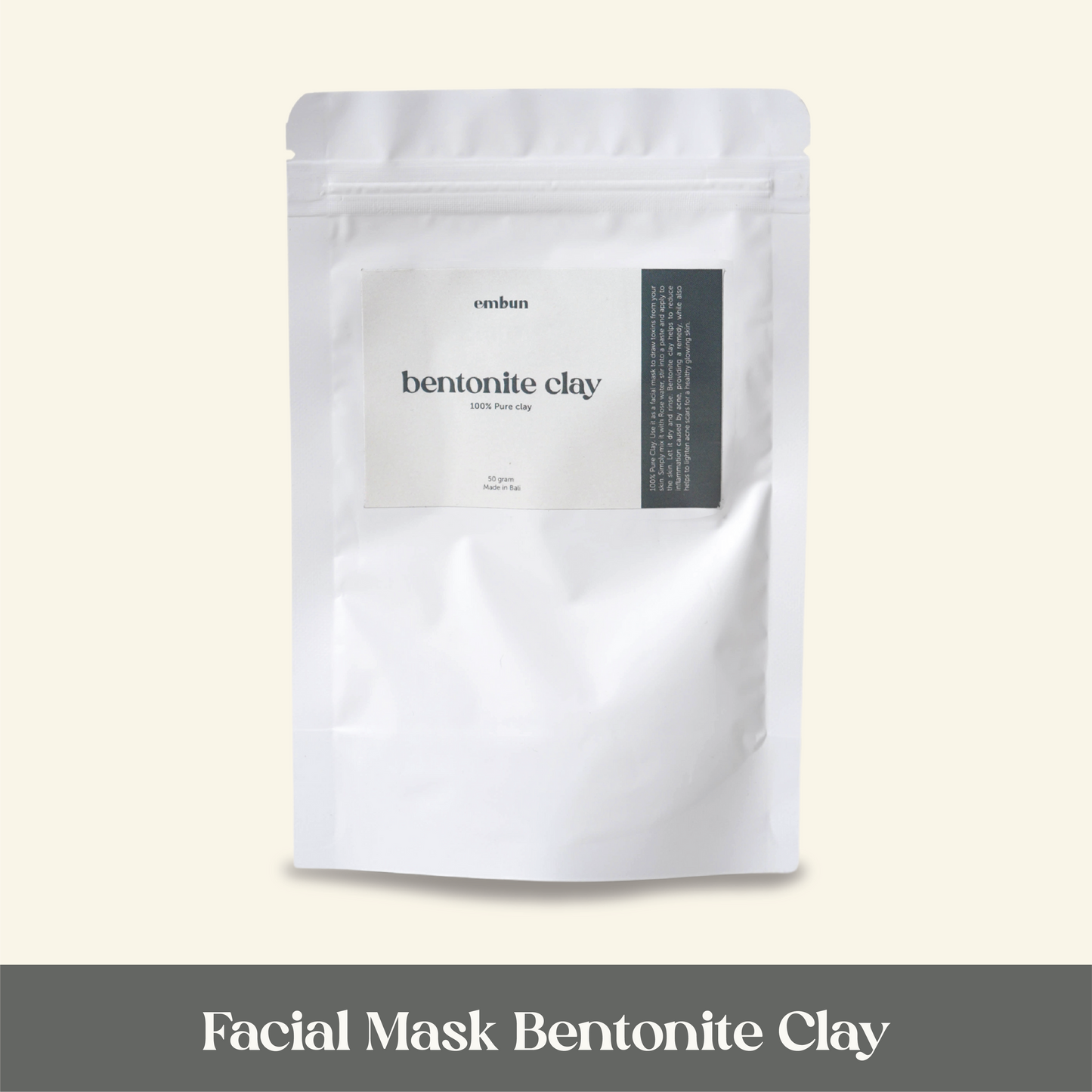 Facial Mask Bentonite Clay 60 gram