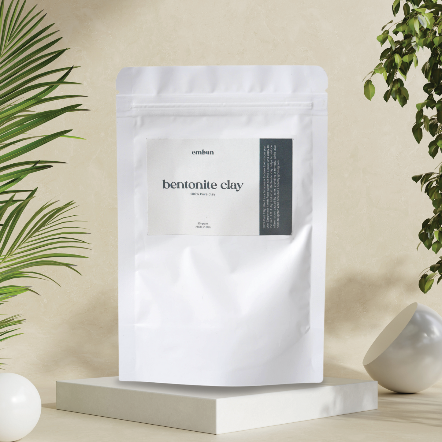 Facial Mask Bentonite Clay 60 gram