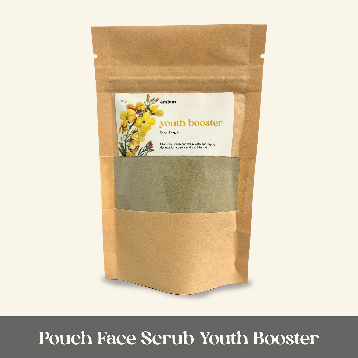 Pouch Face Scrub Youth Booster 60 gr