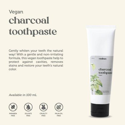 Vegan Charcoal Toothpaste 100 gr