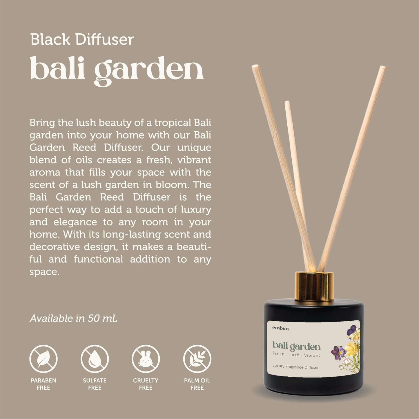 Diffuser Bali Garden 50 ml