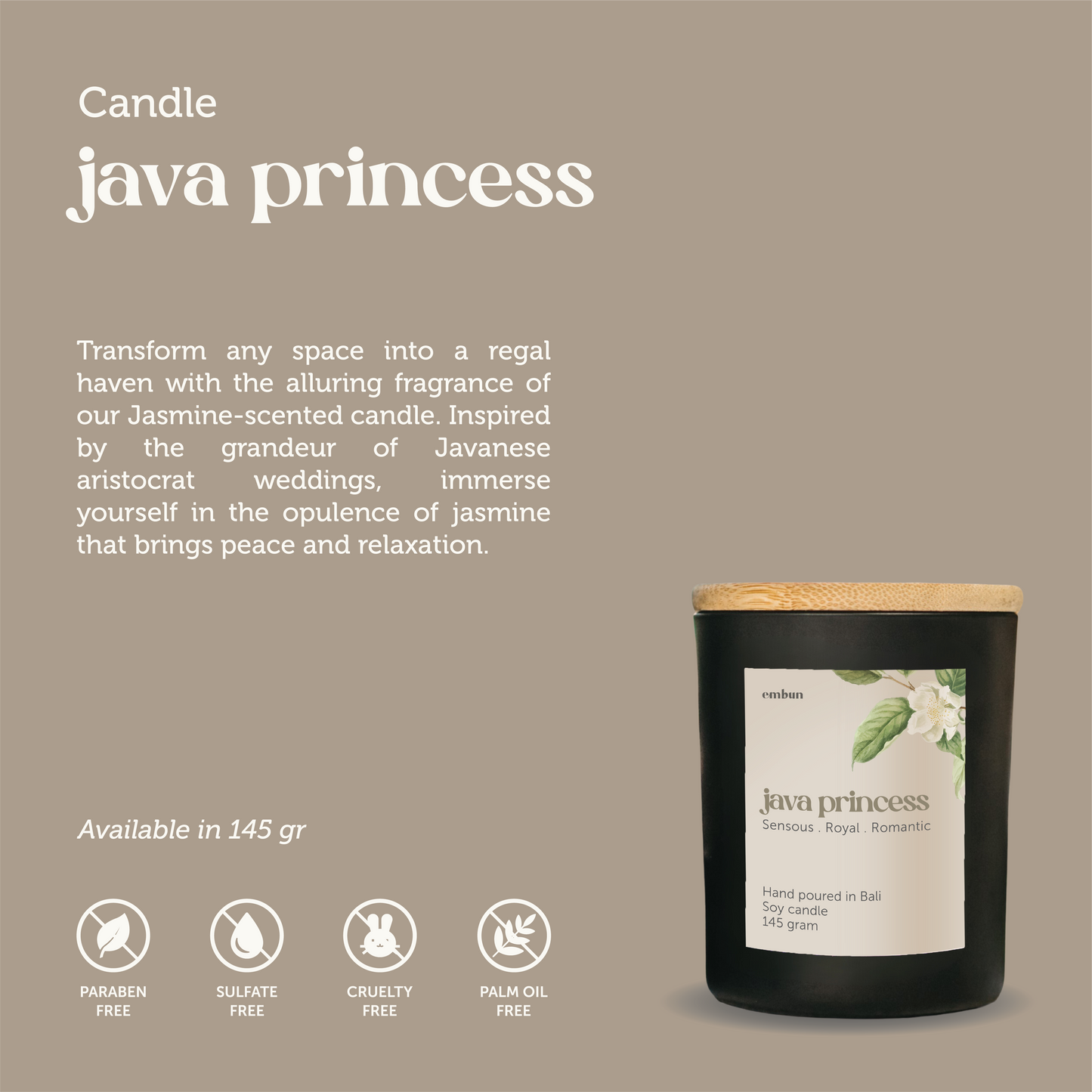 Candle Java Princess 145 gr