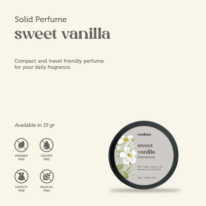 Solid Perfume Sweet Vanilla 15 gr
