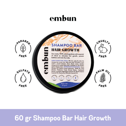 Shampoo Bar Hair Growth 60 gr