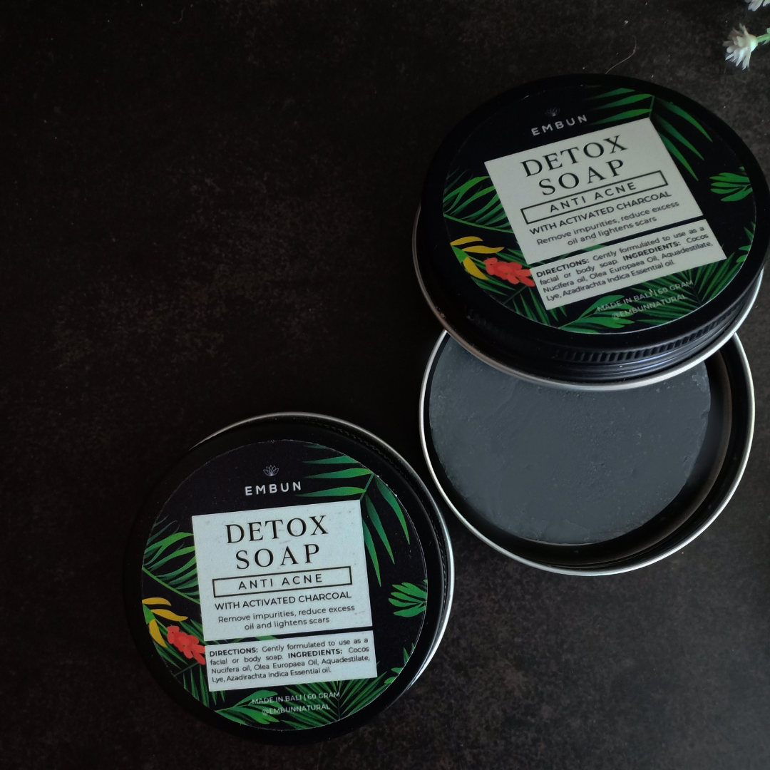 Detox Soap Anti Acne with Tin 60 gr