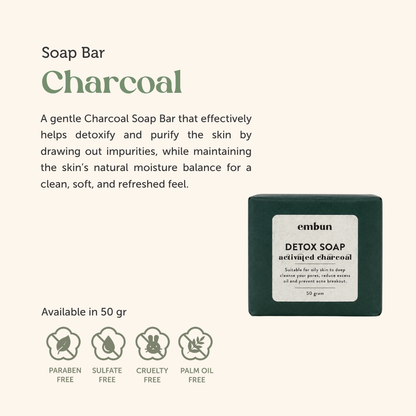 Charcoal Soap Bar 50 gr