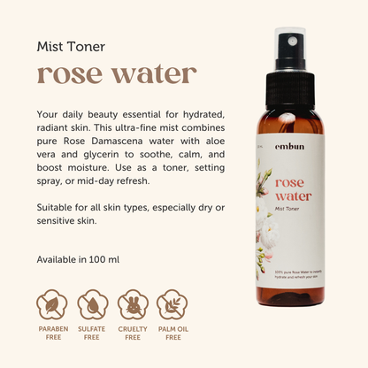 Mist Toner Rose Water 100 ml