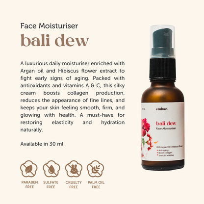 Face Moisturiser Bali Dew 30 ml