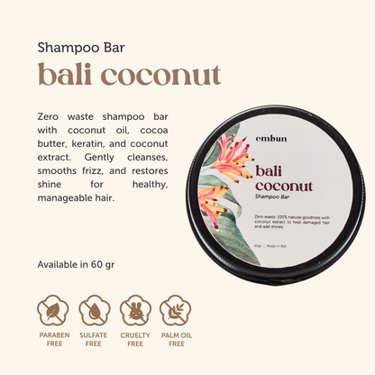 Shampoo Bar Bali Coconut 60 gr