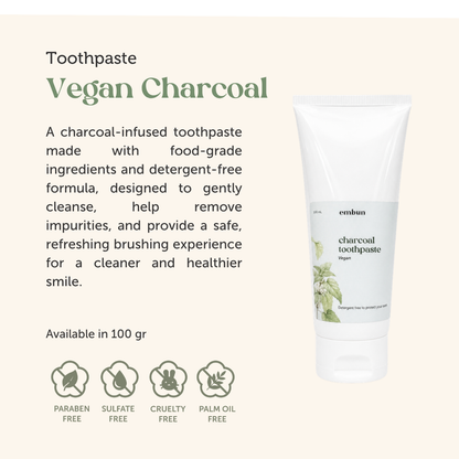 Vegan Charcoal Toothpaste 100 gr