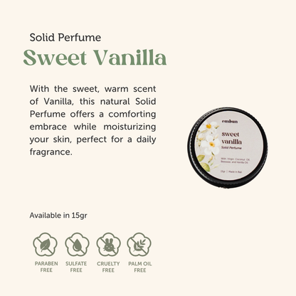 Solid Perfume Sweet Vanilla 15 gr