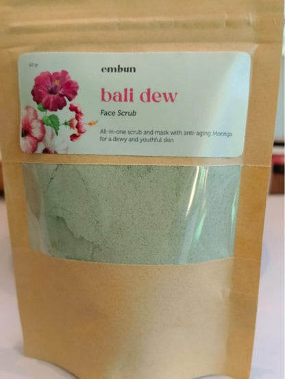 Pouch Face Scrub Bali Dew Youth Booster 60 gr