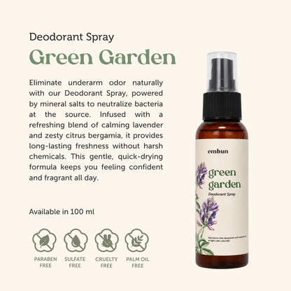 Deodorant Spray Green Garden 100 ml