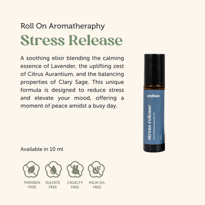 Roll On Stress Release Essential Oil Blend 10 ml