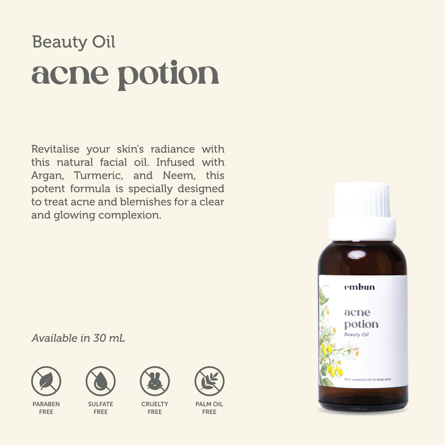 Beauty Oil Acne Potion 30 ml