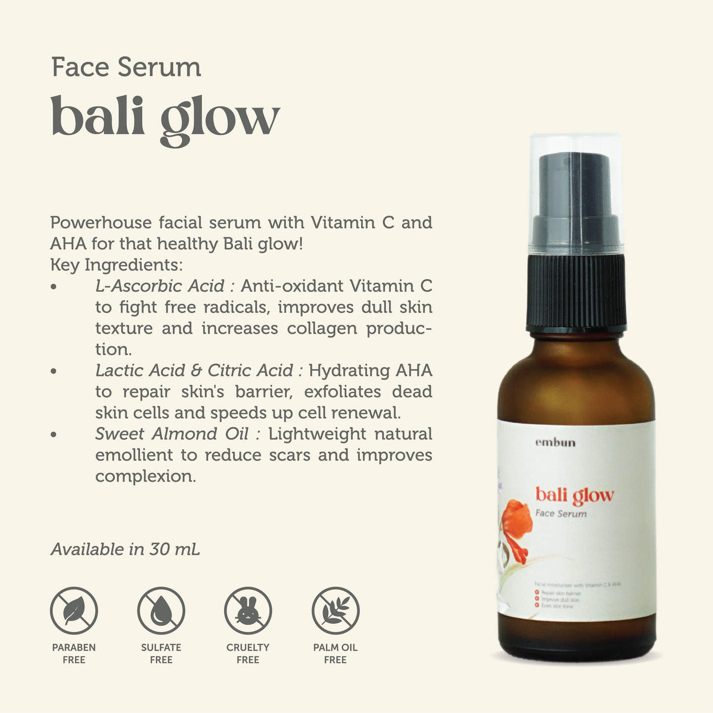 Face Serum Bali Glow 30 ml