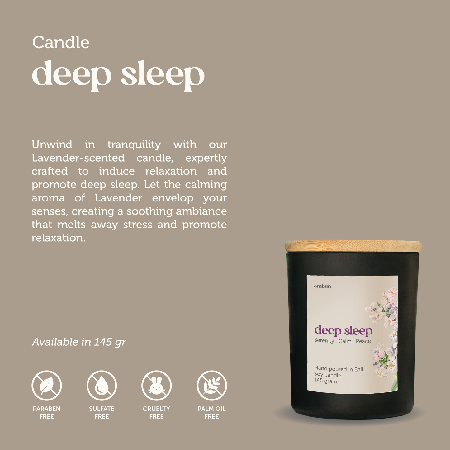Candle Deep Sleep 145 gr