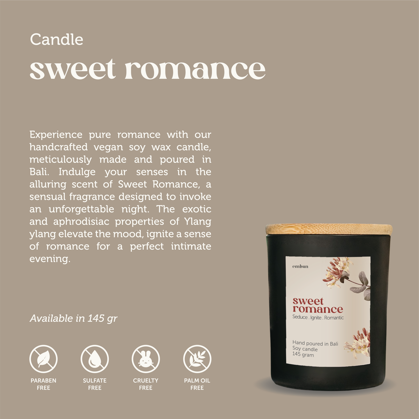 Candle Sweet Romance 145 gr