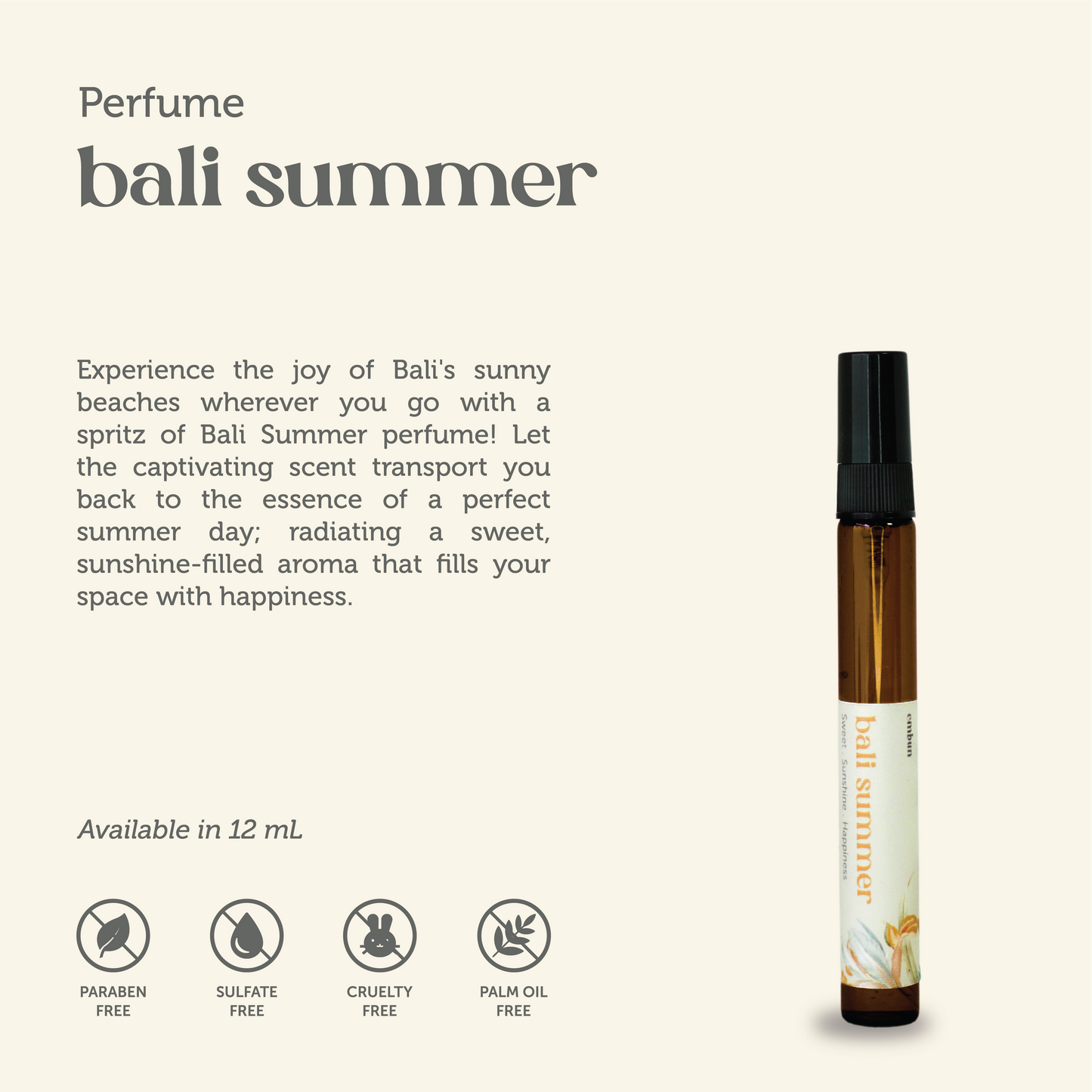 Perfume Bali Summer 12 ml
