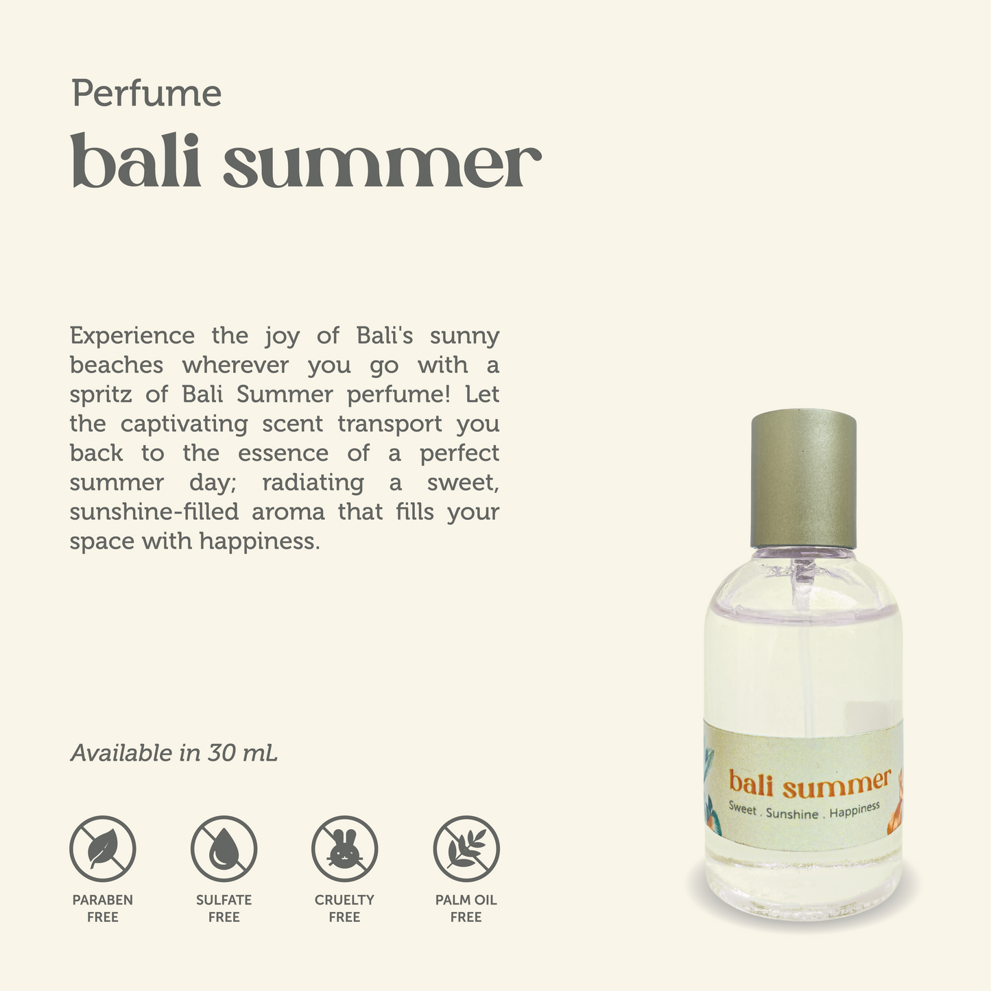 Perfume Bali Summer 30 ml